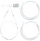 Extra Long Straws, Silicone Long Straws Reusable Silicone Straws with Straw Lid Extendable Straw Cleaner Compatible with Stanley 40, 30 oz Tumblers