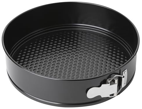 Florina Molde desmontable MERINGO | Redondo | 27,7 cm | Acero al carbono | Revestimiento antiadherente | Cierre de seguridad para desmoldado fácil | Resistente a arañazos y duradero | Apto hasta 210°C