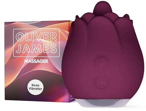 Oliver James Rosen Vibrator für Frauen mit 10 Modi (Mitternachtsviolett)