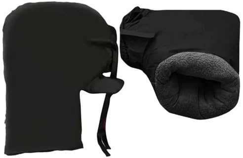 Crepundia Manchon Scooter Hiver, 1 Paire de Manchons Guidon Moto, Gants Chauffants, imperméables, for poignées vélo
