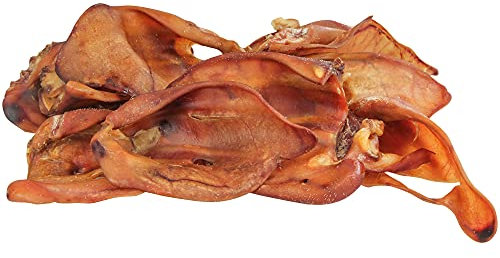 Schecker Kausnack - Schweine Knabberohren - 400 g ca. 10 Stück - Natur pur - Hundeohren - Ohren für den Hund