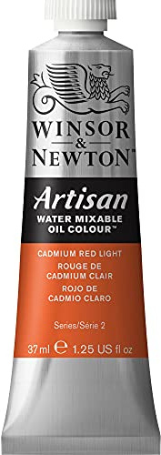 Winsor & Newton Artisan Water Mixable Oil Paint, 37ml, Cadmium Red Light
