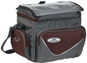 Norco Lenkertasche Manitoba - Fahrradtasche mit 3 Außentaschen, KLICKfix-Lenkeradapter und robustem Nylonmaterial - 7,5 Liter, 900 Gramm, Grau