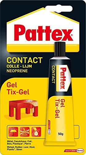 Pattex Colle contact type néoprène- Formule Gel tous matériaux- tube 50 gr