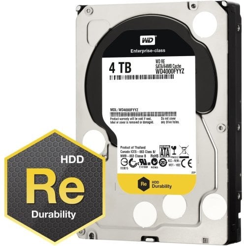 WD RE WD4000FYYZ 4 TB Disco duro interno de 3.5 . SATA. 7200 rpm. 64 MB buffer tipo de producto: unidades de almacenamiento/disco duro/disco de estado sólido