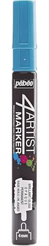 Pébéo 580133 Marqueur, Aluminium, Bleu, 14 x 1,3 x 1,3 cm