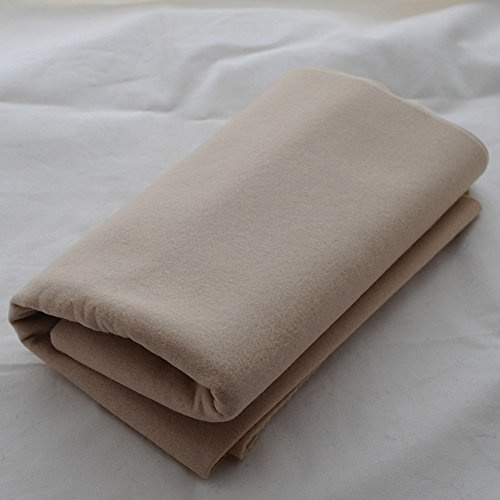 100% Pure Wool Felt Fabric - 1mm Thick - Light Latte - 40cm x 50cm