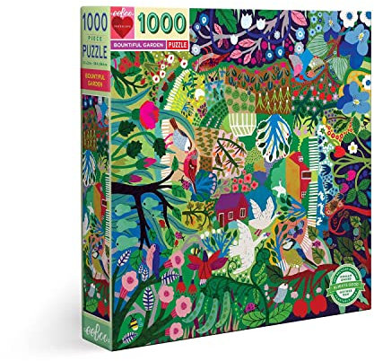 eeBoo Piece and Love Bountiful Garden Puzzle für Erwachsene, quadratisch, 1000 Teile