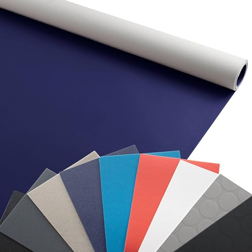 Primaflor PVC Bodenbelag Meterware - EXPOTOP, 2,00m x 1,50m, Uni Blau, Messeboden, Vinyl-Boden für Küche, Wohn- und Badezimmer, Auslegware, Anti-Rutsch, Nicht Reflektierende Oberfläche