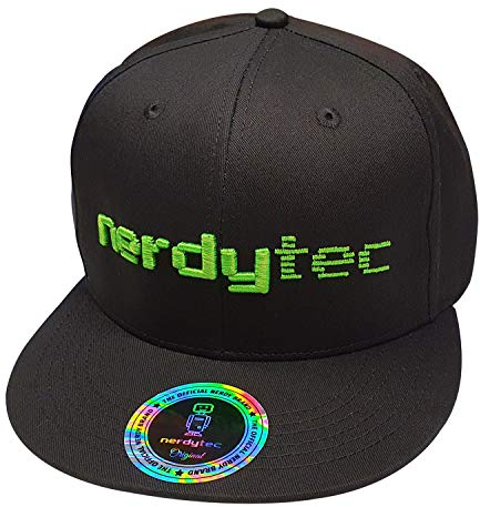 Couchmaster nerdytec | Snapback Cap Basecap Kappe Gaming mit 3D Bestickung | Unisex - Herren Damen