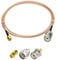 Superbat SMA Kabel 2m SMA Stecker auf SO239 UHF Kabel RG316 Verlängerungskabel + 3 teiliges Adapter Kit, SMA auf UHF Kabel + SMA auf SO239/PL259 für CB Funk Amateurfunk Handfunkantenne Walkie Talkie