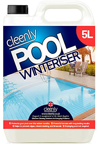 Cleenly Pool Winteriser - Protects Your Pool, Hot Tub or Spa Throughout Winter - Prevents Limescale, Algae & Mineral Staining (5 Litres)