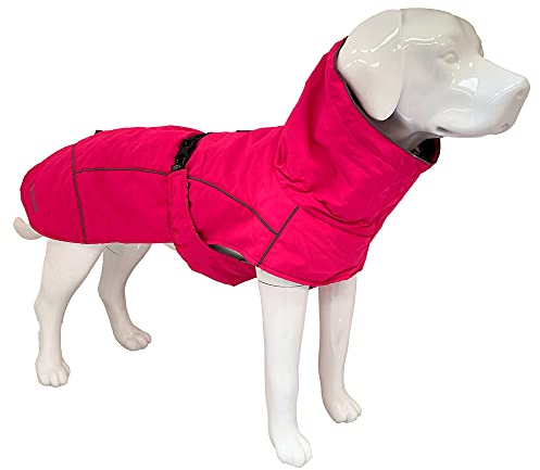 Croci Hiking Hundemantel, wasserdichter Hundemantel, Makalu, temperaturregulierendes Futter, Rosa (Fuchsia), 20 cm