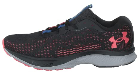Under Armour Women's Charged Bandit 7 Running Shoe, Black (001)/Halo Gray, 9.5
