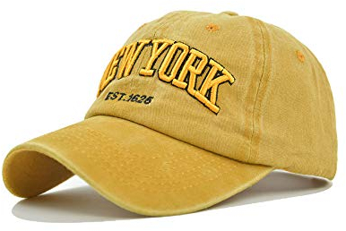 CheChury Retro Vintage Basecap New York Unisex Baumwolle Kappe Distressed Washed Verstellbar Outdoor Freizeit Hut Stickerei Cap Herren Baseballkappe Frauen