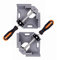 2PCS Angle Clamp 90 Degree Clamps for Woodworking,Swing Jaw, Adjustable Frame Vise,Aluminum Alloy Corner Clamp,Carbon Steel Threaded Rod,for Welding, DIY Woodworking, Photo Corners.