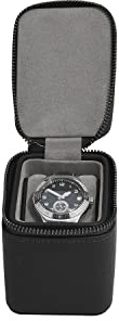 Stackers Pebble Black Single Zipped Watch Box
