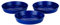 Hum Flowerpots Pack of 3 Saucers, Sturdy Drip Trays, Choice of Size and Colour, for Outdoor/Indoor Plant Pots - 17cm Blue