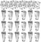 Prasacco 200 Pieces Necklace Clasps Pendant Clasps Snap on Pinch Clip Clasp Charm Clasp Metal Snap Bail Hook Chain Connector for Necklace Pendant Jewelry DIY Craft