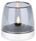 Kooduu Glow 10 Frosted Silver - Luxusglaslaterne - Kerzenhalter - aus Glas und Aluminium - Dänisches Design - zur Verwendung mit Shine LED Kerze - Ø 9 cm - H 10 cm - Frosted Silver
