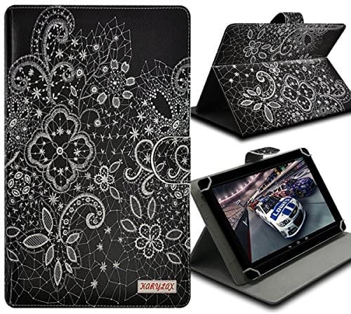 Karylax - Etui Housse de Protection et Support (Motif LM11) pour Tablette Tactile 7/8 Pouces Danew Dslide 807, Dslide 716, Logicom La Tab 74, Archos T80 WiFi, Samsung, Lenovo