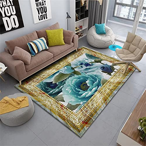 RUGMRZ decoracion habitacion Dormitorio de la sala de estar de la naturaleza del hogar de la impresión 3D habitación juvenil multicolor alfombras cocina antideslizante suelo exterior terraza decoracio