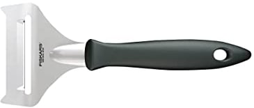 Fiskars Weichkäsehobel, Gesamtlänge: 17,7 cm, Essential, Edelstahl / PP-Kunststoff, Schwarz, 1065588