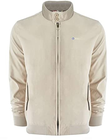 Lambretta Harrington Retro MOD Classic - Chaqueta para hombre, piedra, M