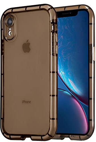 EYZUTAK Luminous Phone Case for iPhone XR, Fluorescence TPU Shining in the Darkness Night Glowing Frame Transparent Soft Back Cover Shockproof Protector Thin Light up Bumper Case - Black