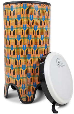 Toca Nesting Drums Freestyle II Tubadora 12x 24 Kente Cloth TSSTB-12K-FT