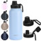 HYDRATE Insulated Water Bottle - Durable Stainless Steel Water Bottle for Optimal Temperature Control - Vacuum Double Wall Technology - Hot & Cold Drink Storage - Thermal Water Bottle - Blue