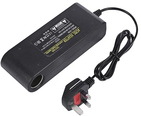 12V 10A Power Adapter Car Charger Converter,Car Cigarette Lighter Socket AC/DC Power Supply Adapter Transformer for Tire Inflator, Car Refrigerator, Car Vacuum Cleaner, and Other Car Devices