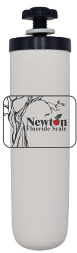 Newton Gravity Water Filter with Fluoride and Limescale Removal | High Capacity Ceramic Candle | Compatible with British Berkefeld, Berkey, etc. (1 Pack)