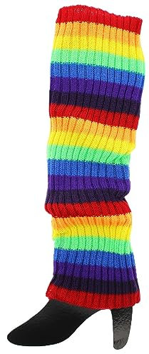 Zac's Alter Ego Pair of Multicoloured Rainbow Legwarmers