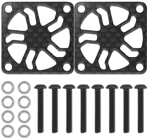 2Pcs ShareGoo Carbon Fiber RC Motor Cooling Fan Cover 40mm x 40mm Protector for ESC Motor Heatsink RC Car Boat Truck (40mm)
