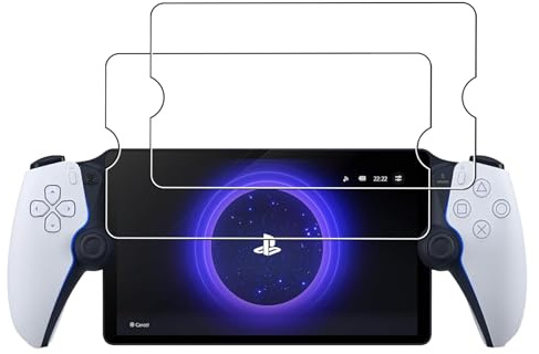 [2 Pack]Tempered Glass Compatible with Sony PlayStation Portal Screen Protector,Ultra Resistant,Anti Fingerprints,HD Clear,No Bubbles,9H Hardness Protector Film Tempered Glass Film,Transparent