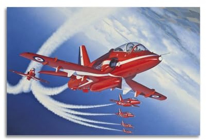 Royal Air Force BAE Hawk T1 Trainer Flugzeug Poster Dekorative Leinwand Wand & Kunst Poster Gemälde 30 x 45 cm