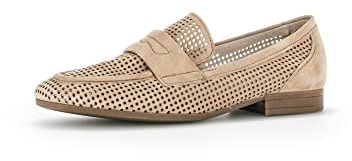 Gabor Damen Slipper, Frauen Slip On,Leichte Mehrweite (G),Loafer,College Schuhe,Businessschuhe,Slip-ons,Slides,Caramel (perf.),38.5 EU / 5.5 UK