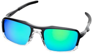 Layoners Oakland Herren Sport-Sonnenbrille, UV400 Schutz, Polarisierte Sonnenbrille, Leichter Rahmen, Verspiegelung, Blendschutz, TAC Gläser, Trendig (Grün)