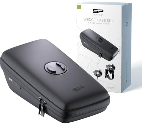 SP CONNECT Wedge Case | SPC+ | Handy Halter Mountainbike Smartphone Halterung Rennrad | Tasche für Zubehör Ebike iPhone Samsung Powerbank Navi | Handytasche für Frauen und Männer