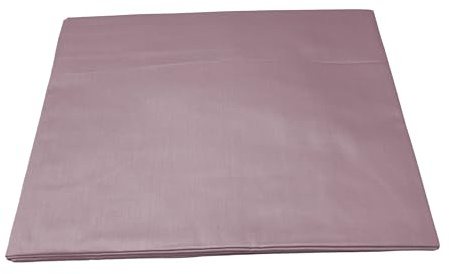 Spannbettlaken für Doppelbett, aus reinem Baumwollsatin, Fadenzahl 300, einfarbig, Kunstsatin (Puder, 180 x 200 + 30 cm)