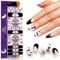 EBANKU Semi-Cured Gel Nail Strips, Halloween Nail Gel Strips, Nail Sticker Easy Apply for Salon-Quality Manicure Nail Art Stickers Wraps with Nail File and Nail Stick (Witch Brews)