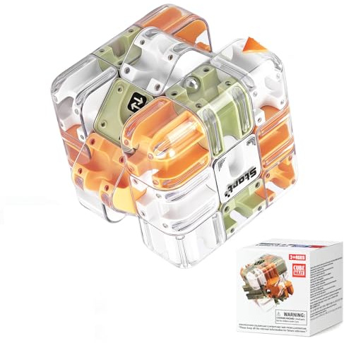 Large Labyrinth 3D Puzzl Maze Cube Kugel Komplexes Puzzle Mit Rollenden Kugeln Kugellabyrinth Würfel Denkspiel Interaktives Spielzeug Gehirntrainingsspielzeug zum Stressabbau Geschenk Zuhause Familie