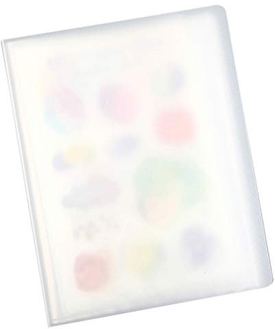 A6 Aufbewahrungsbuch mit 40 Seiten für Mini-Dokumente, abgerundete Ecken Design für Hand, transparente Innenseitentasche zur Aufbewahrung