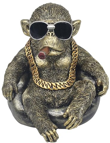Lesser & Pavey Attitude Gorilla Chilling Decor Animal Figurine | Artistic Display Accent, Stable Base, Eye Catching Ornament, Ideal for Home and Office Decor, Unique Gift Idea
