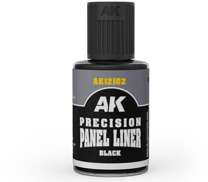 AK Weathering AK12102 Precision Panel Liner - Black (30ml) (Old PANELINER AK12020)