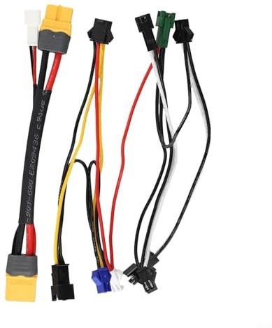 Bebykilemi E-For Fahrradlicht-Anschlusskabel, XT60, Netzadapterkabel für elektrische Fahrräder, Scheinwerfer, Rücklicht, Bremse, Blinker, Kabelbaum, 14 AWG, 55 A Verlängerung (Lichtset Kabel +