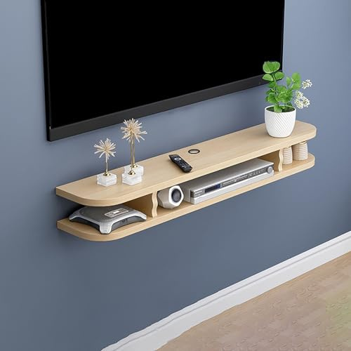 Moderner, wandmontierter TV-Regal mit Schubladen, schmal, schwebende Medienkonsole für 30-65-Zoll-Fernseher, stilvoller Wohnzimmerschrank, platzsparendes Entertainment-Center