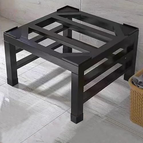 GAOXIAO Supporto per Lavatrice e Asciugatrice Slim, Base per Lavatrice per Frigorifero Asciugatrice, Lunghezza/Larghezza 45-60 cm, Altezza 30 cm, capacità di Peso 300 kg Black 60 x 50 x 30cm