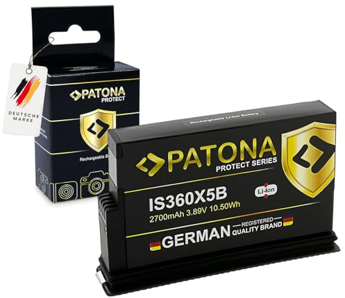 PATONA Protect Akku Ersatz für Insta360 X5 CINSBAHA, 2700mAh 3.89V Li-Ion | Ersatzakku für Insta 360°-Kamera, 7A Schnellladung, mit Überladungs- und Kurzschlussschutz